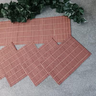 71" REED TABLE RUNNER WITH 8 MATCHING PLACEMATS PLUS 2 FAUX GREENERY VINES