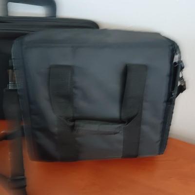 SOFT SIDED BRIEFCASE AND 2 ZIPPERED BAGS