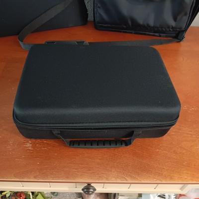 SOFT SIDED BRIEFCASE AND 2 ZIPPERED BAGS