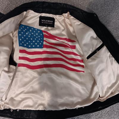 MEN'S WILSON QUALITY LEATHER USA JACKET SIZE XL