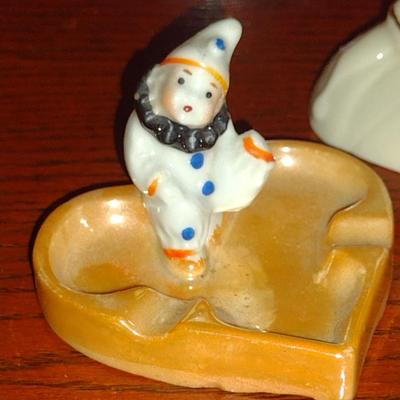Three Porcelain Clown Figurines