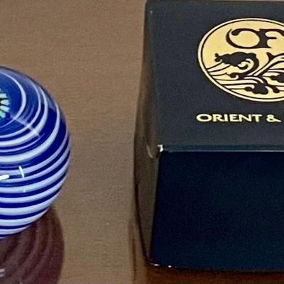 Orient & Flume Paperweight With Original Box
