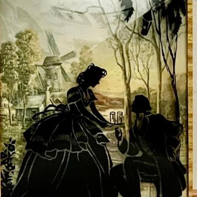 Three Vintage Framed Silhouettes