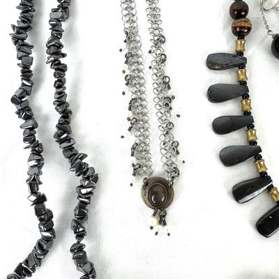 1238 Lot of Costume Necklaces, Bracelet and Earrings