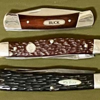 Three Vintage Pocket Knives
