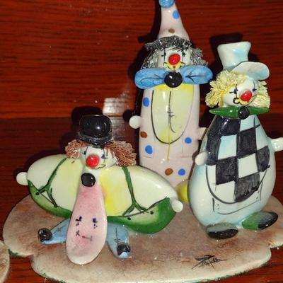 Collection of Zampiva Italian Art Clown Figurines