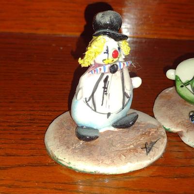 Collection of Zampiva Italian Art Clown Figurines