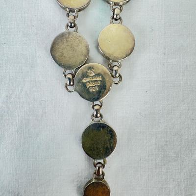 1243 A. Cleoni Black and White Shell Necklace