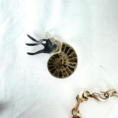 1245 Various Silver Jewelry, Dragonfly pendant