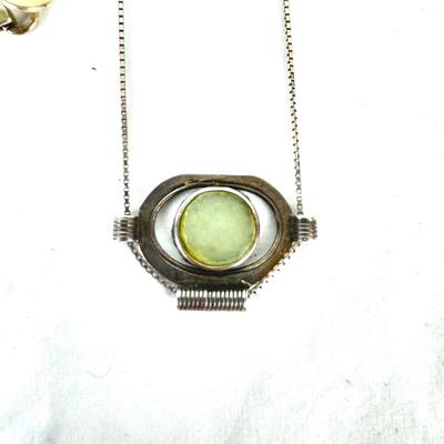 1245 Various Silver Jewelry, Dragonfly pendant