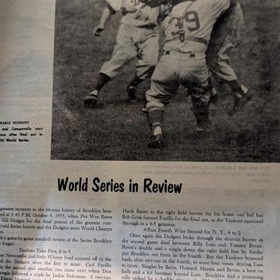 Vintage 1956 Los Angeles Dodgers Yearbook World Champ 1955