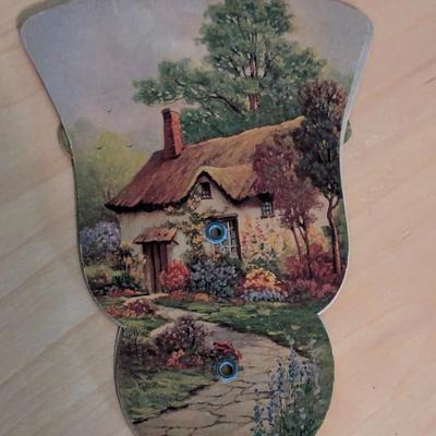 Vintage Funeral Home Fan Cottage Tri-Fold Old NC Mountain Music Fan