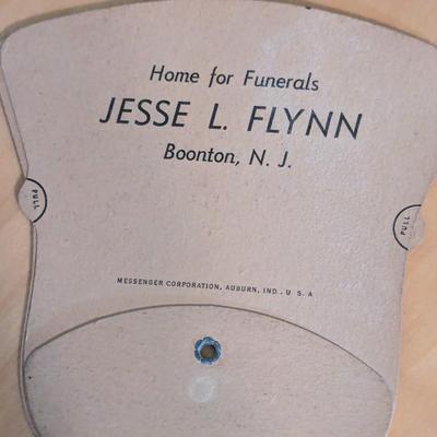 Vintage Funeral Home Fan Cottage Tri-Fold Old NC Mountain Music Fan