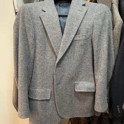1256 Lot of Men's Dress Shirts With Suits and Pants