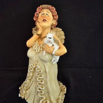 Angel figures - RAZ Blanche Guardian Granny by Doug Harris and Kneeded Angels Peace $ 6203 Pavilion Gift Co.