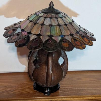 Tiffany Style Stained Glass Table Lamp