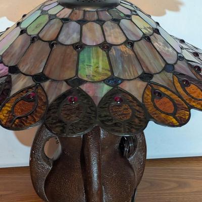Tiffany Style Stained Glass Table Lamp