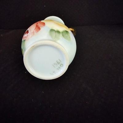 Porcelain Memories trinket box with Beautiful Porcelain vase and an angel