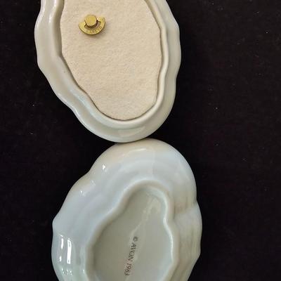 Porcelain Memories trinket box with Beautiful Porcelain vase and an angel