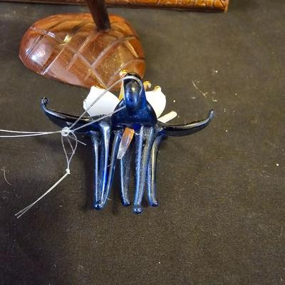 Wooden hummingbird - glass blown Hummingbird - Hand painted original floral art - and more Hummingbirds