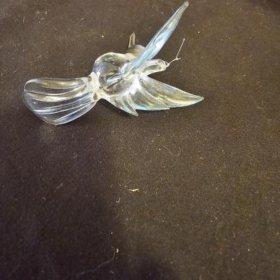 Wooden hummingbird - glass blown Hummingbird - Hand painted original floral art - and more Hummingbirds