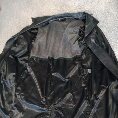 SHARP! ANJUM MEN'S GENUINE LEATHER TRENCH COAT (XL)