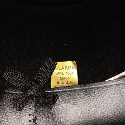 MEN'S SILVER CANYON BLACK FELT WESTERN HAT (XL)