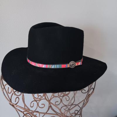 MEN'S SILVER CANYON BLACK FELT WESTERN HAT (XL)