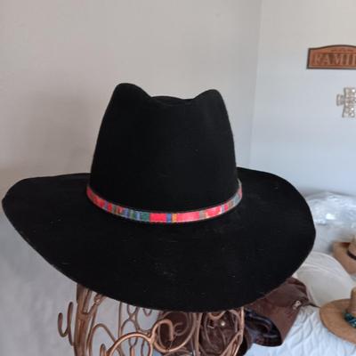 MEN'S SILVER CANYON BLACK FELT WESTERN HAT (XL)