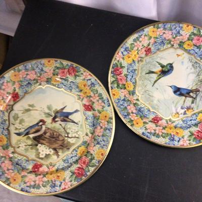 Metal Bird Plates, Carving Untensils, Metal Bowls, Decorative Bowls Lot