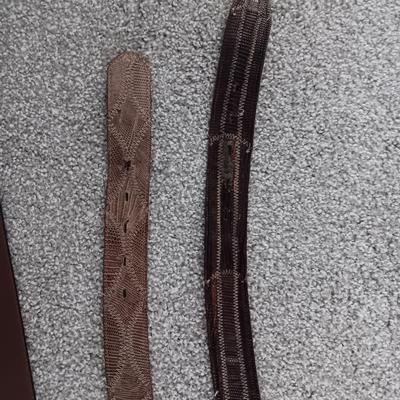 MEN'S LEATHER, GENUINE LIZARD AND SIMULATED LEATHER BELTS