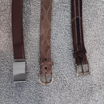 MEN'S LEATHER, GENUINE LIZARD AND SIMULATED LEATHER BELTS