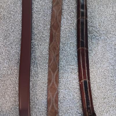 MEN'S LEATHER, GENUINE LIZARD AND SIMULATED LEATHER BELTS