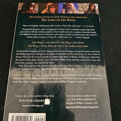 JRR TOLKIEN Lord of the Rings - The Fellowship - The two Towers - and the return of the king 3 book Collection