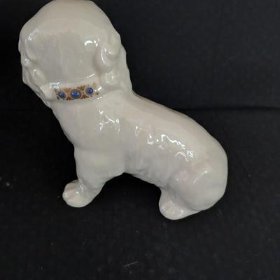 Adorable Lenox China Jewels Collection Porcelain Spaniel dog figure