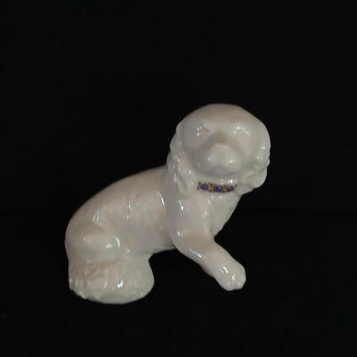 Adorable Lenox China Jewels Collection Porcelain Spaniel dog figure