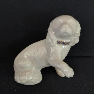 Adorable Lenox China Jewels Collection Porcelain Spaniel dog figure