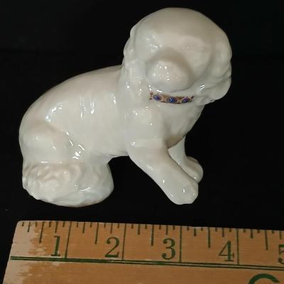 Adorable Lenox China Jewels Collection Porcelain Spaniel dog figure
