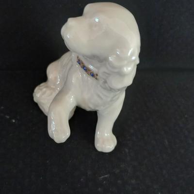 Adorable Lenox China Jewels Collection Porcelain Spaniel dog figure