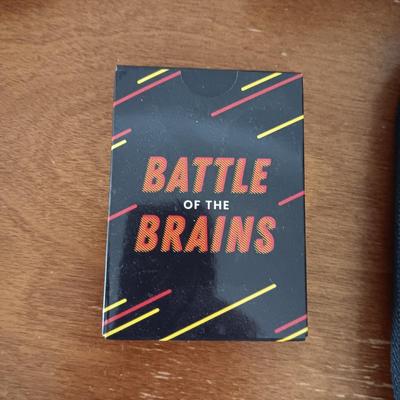 CHESS SET, BATTLE OF THE BRAINS GAME AND A KINDLE CARRIER WITH EARBUDS