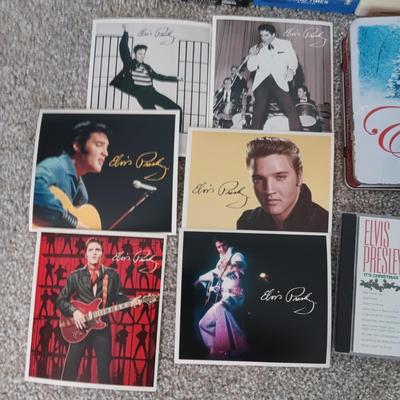 ELVIS ON CD, 8-TRACK TAPES AND A COLLECTION OF 78'S RECORDS