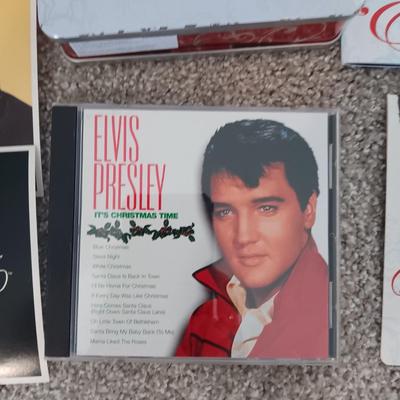 ELVIS ON CD, 8-TRACK TAPES AND A COLLECTION OF 78'S RECORDS