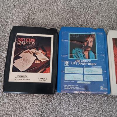 ELVIS ON CD, 8-TRACK TAPES AND A COLLECTION OF 78'S RECORDS