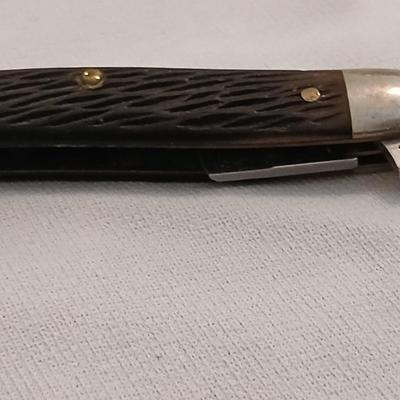 Collection of small vintage pocket knives - Eaton bank
