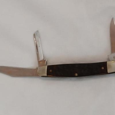 Collection of small vintage pocket knives - Eaton bank