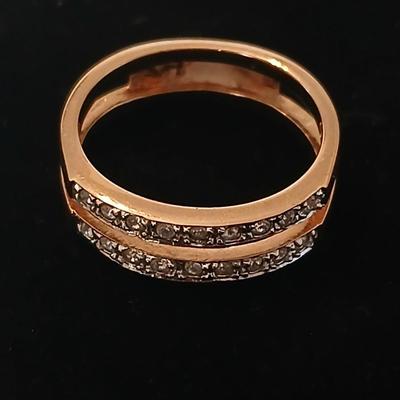 Two ladies' rings - Engagement bands - Size 8