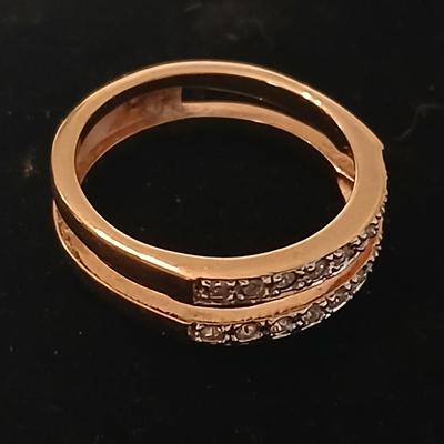 Two ladies' rings - Engagement bands - Size 8