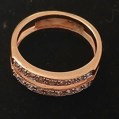 Two ladies' rings - Engagement bands - Size 8