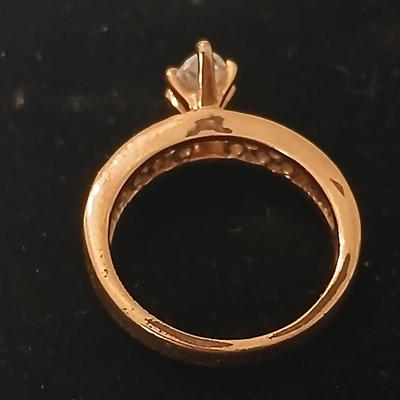 Two ladies' rings - Engagement bands - Size 8