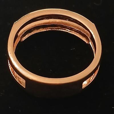 Two ladies' rings - Engagement bands - Size 8